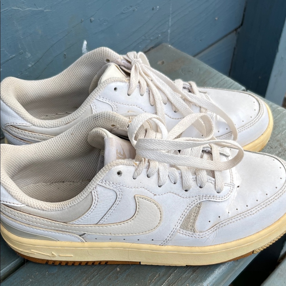 Nike Women's Shoes in White and Cream